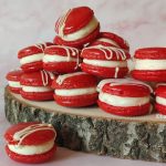 Red velvet macarons