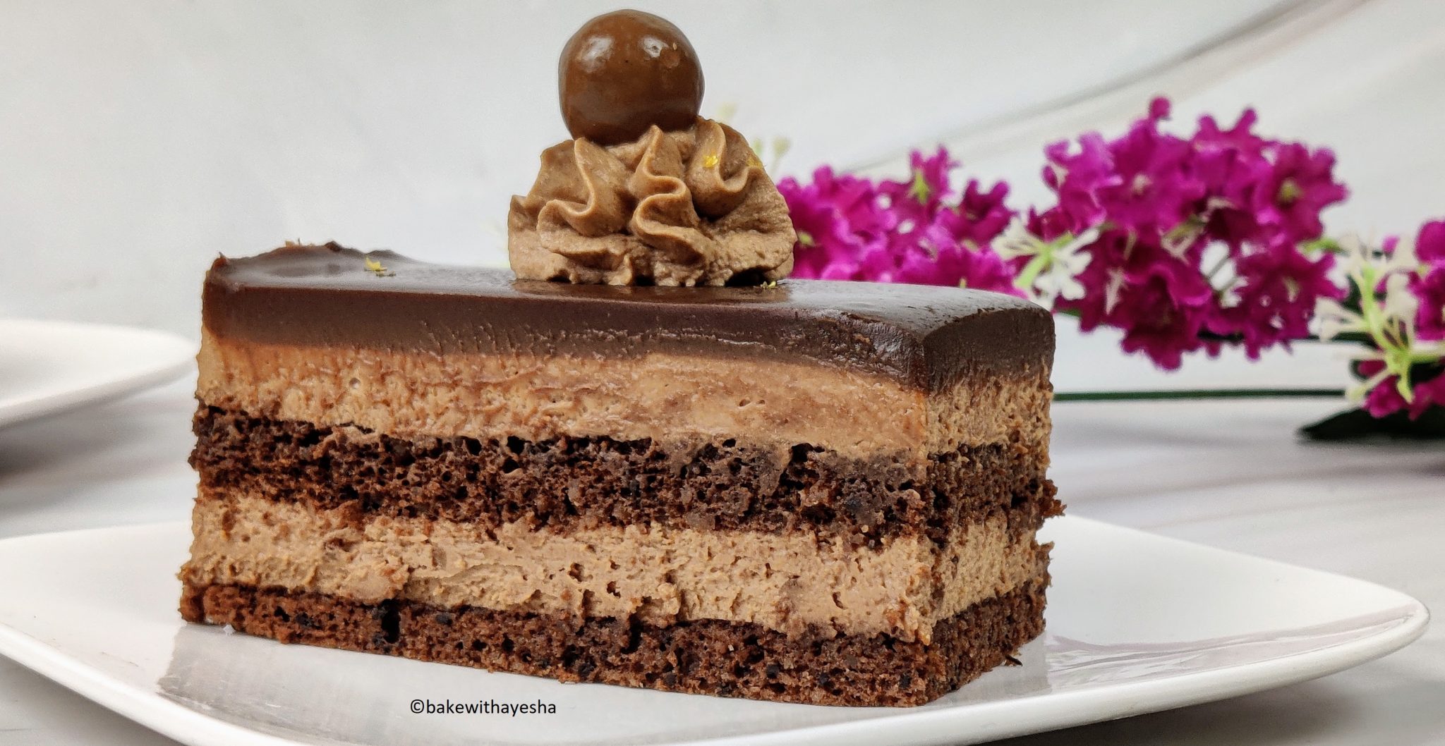 The Easiest Chocolate Mousse Cake – Bake with Ayesha